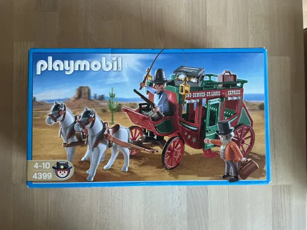 Playmobil Postkutsche in Originalverpackung Vorderseite