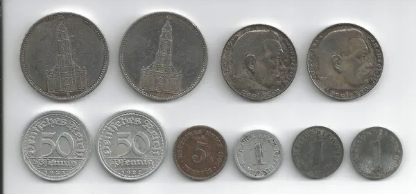 Münzen Deutschland 1906 bis 1941