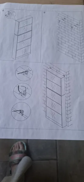 Der Schrank mit 5 Fächern 