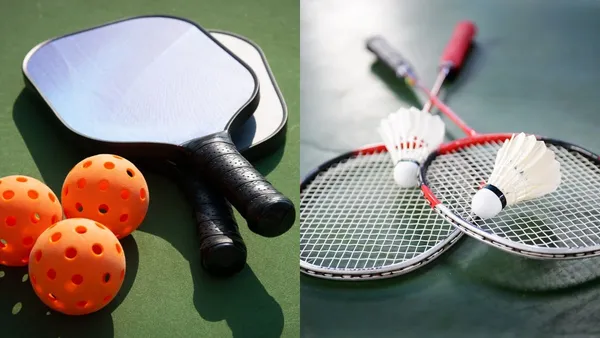 Pickleball ./. Badminton
