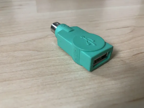   Adapter PS/2 auf USB A für Maus und Tastatur