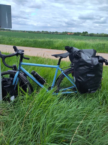 Auf Tour mit Gepäckträger