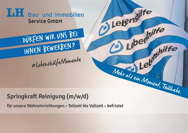 Springkraft Reinigung (m/w/d) bei der Lebenshilfe Bremen e.V.