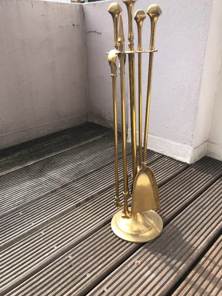 4 teiliges Kaminbesteck