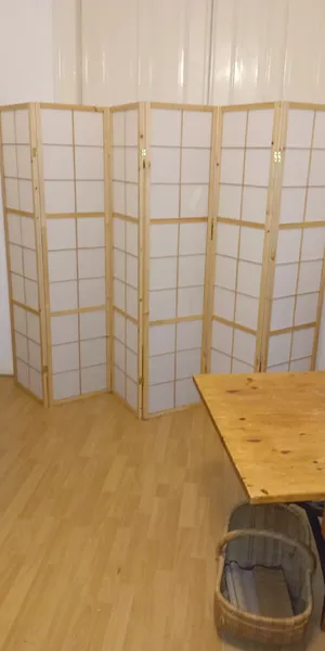 Sechsteiliger Paravent