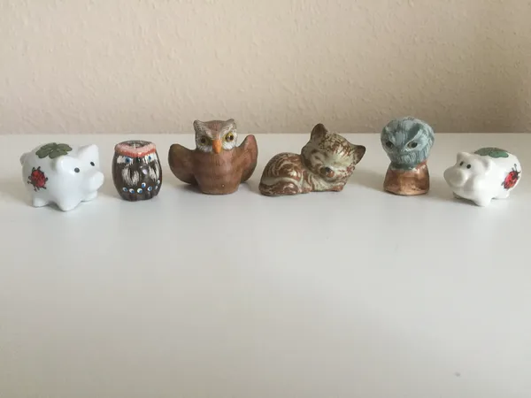 Kleine Glücksbringer - Porzellanfiguren 