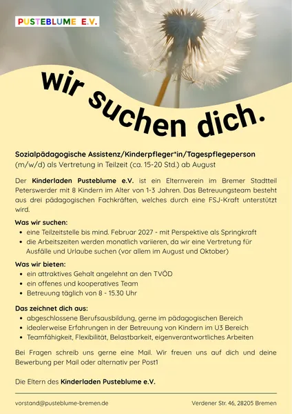 Stellenausschreibung
