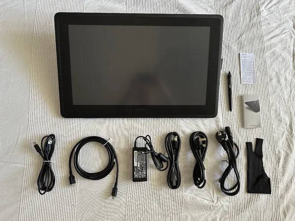Grafiktablet mit Zubehör
