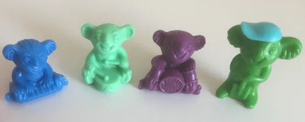 Werbefiguren Koala-Bären Schöller Kuchenmeister 