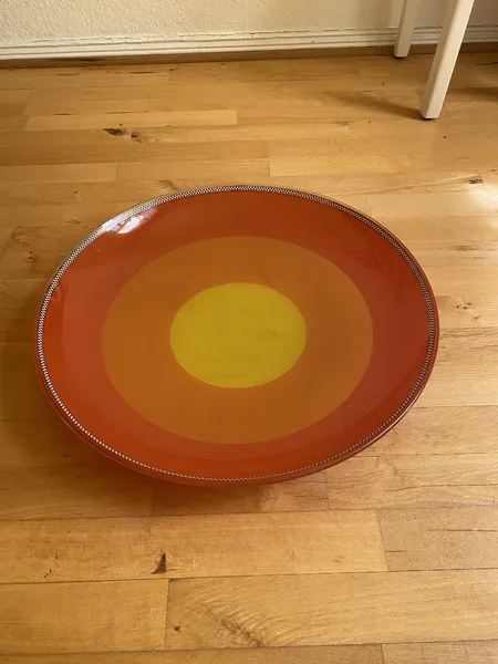 Orange Glasschale
