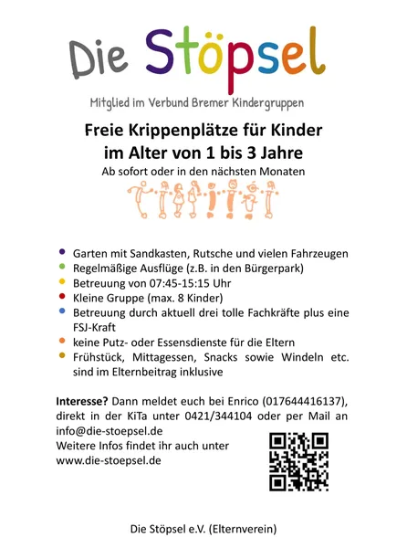 Die Stöpsel - freie Kita Plätze 